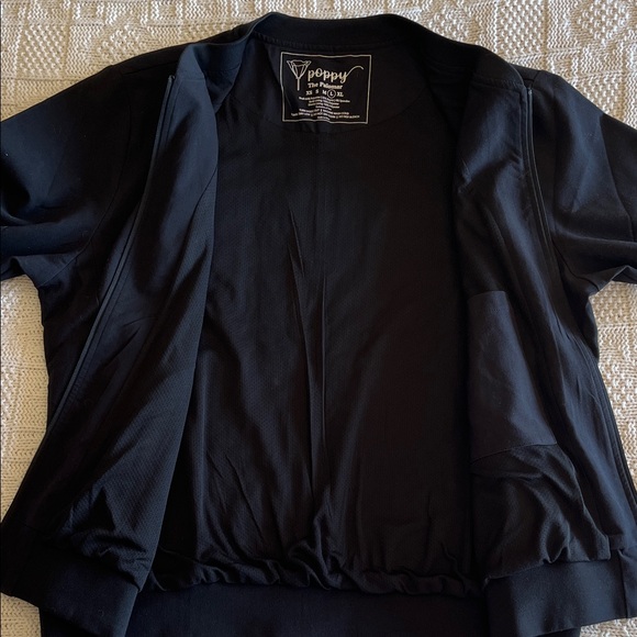 Poppy The Palomar Black Scrub Jacket Sz L - Picture 11 of 13